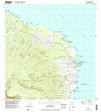 Hana 1992 topographic map thumbnail