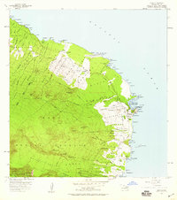 Hana 1957 topographic map thumbnail