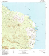 Hana 1983 topographic map thumbnail