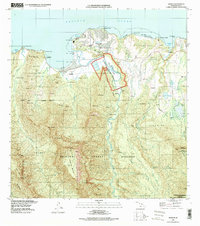 Hanalei 1996 topographic map thumbnail