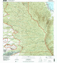 Hauula 1992 topographic map thumbnail