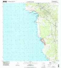 Honaunau 1996 topographic map thumbnail