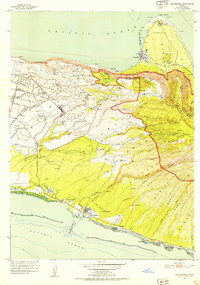 Kaunakakai 1952 topographic map thumbnail