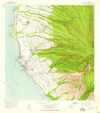 Lahaina 1956 topographic map thumbnail