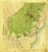 Honuapo 1924 topographic map thumbnail