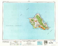 Oahu 1965 topographic map thumbnail