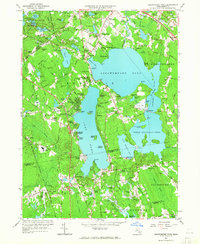 Assawompset Pond 1963 topographic map thumbnail