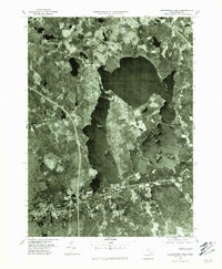 Assawompset Pond 1977 topographic map thumbnail