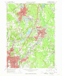 Attleboro 1964 topographic map thumbnail
