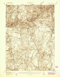 Blue Hills 1936 topographic map thumbnail