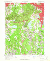 Blue Hills 1958 topographic map thumbnail