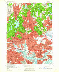 Boston North 1956 topographic map thumbnail