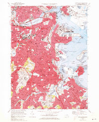 Boston South 1970 topographic map thumbnail
