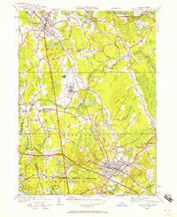 Bridgewater 1949 topographic map thumbnail