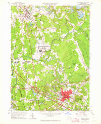 Bridgewater 1962 topographic map thumbnail