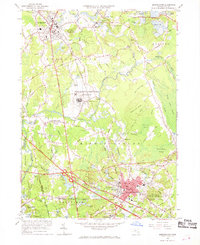 Bridgewater 1962 topographic map thumbnail