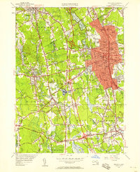 Brockton 1949 topographic map thumbnail