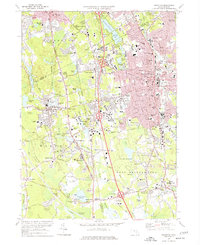 Brockton 1975 topographic map thumbnail