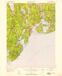 Cotuit 1949 topographic map thumbnail