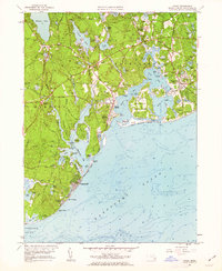 Cotuit 1961 topographic map thumbnail