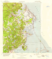 Duxbury 1947 topographic map thumbnail