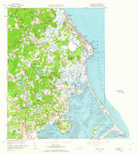 Duxbury 1961 topographic map thumbnail