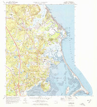 Duxbury 1974 topographic map thumbnail