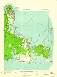Edgartown 1951 topographic map thumbnail