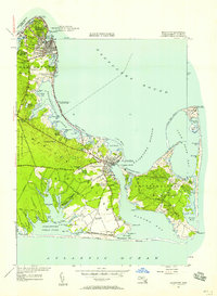 Edgartown 1951 topographic map thumbnail