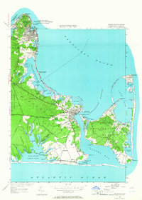 Edgartown 1951 topographic map thumbnail