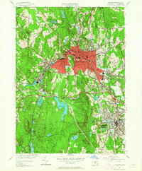 Fitchburg 1954 topographic map thumbnail