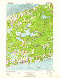 Harwich 1961 topographic map thumbnail