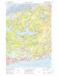 Harwich 1974 topographic map thumbnail