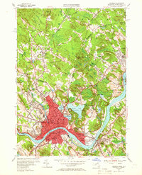 Haverhill 1955 topographic map thumbnail