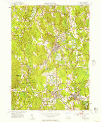 Holliston 1953 topographic map thumbnail