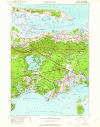 Hyannis 1950 topographic map thumbnail