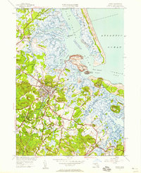 Ipswich 1950 topographic map thumbnail