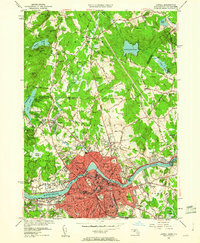 Lowell 1950 topographic map thumbnail