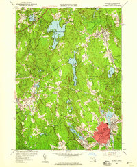 Milford 1953 topographic map thumbnail