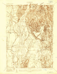 Mount Toby 1935 topographic map thumbnail