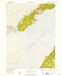 Naushon Island 1949 topographic map thumbnail