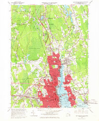 New Bedford North 1964 topographic map thumbnail
