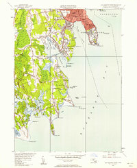 New Bedford South 1948 topographic map thumbnail