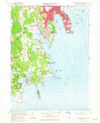 New Bedford South 1963 topographic map thumbnail