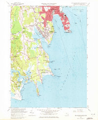 New Bedford South 1963 topographic map thumbnail