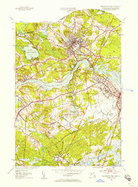 Newburyport West 1952 topographic map thumbnail
