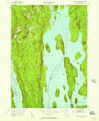 Quabbin Reservoir 1952 topographic map thumbnail