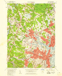 Salem 1956 topographic map preview