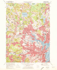 Salem 1970 topographic map preview