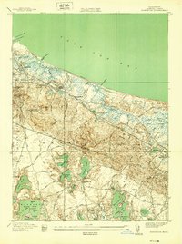 Sandwich 1939 topographic map thumbnail